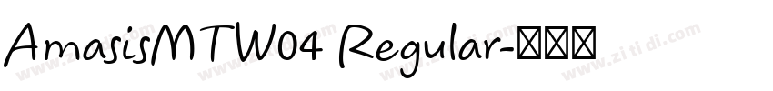 AmasisMTW04 Regular字体转换